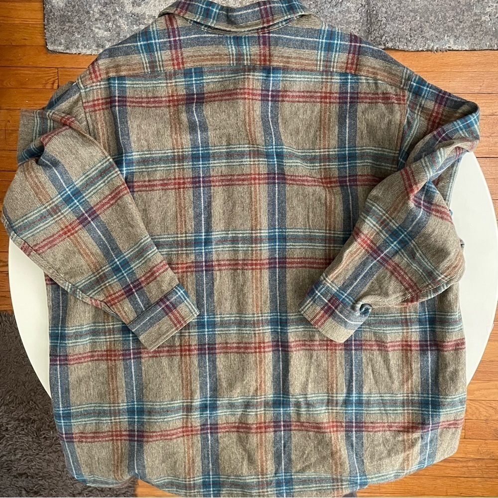 Pendleton Men’s Virgin Wool Button Down Shirt Brown Size 1X Made in USA - Picture 5 of 6